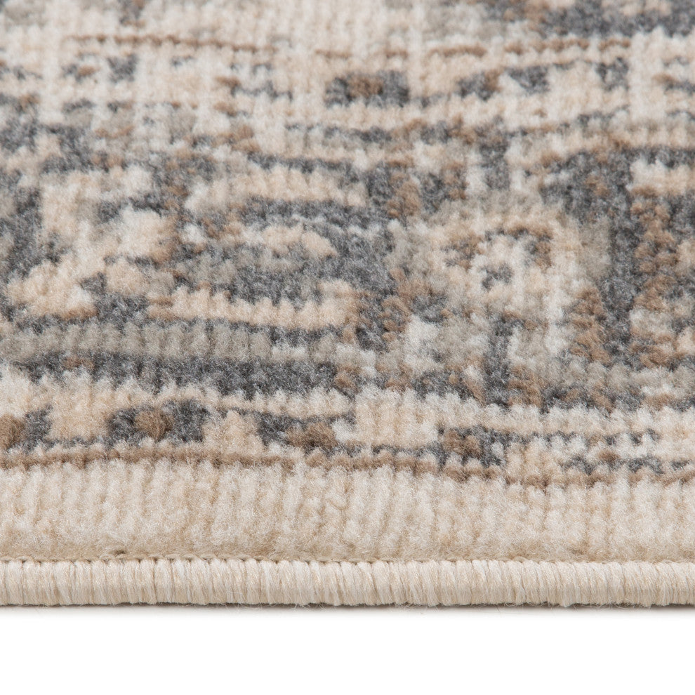 Alpine Hashlei Area Rug, Beige, 7'10" x 10'2", Medallion