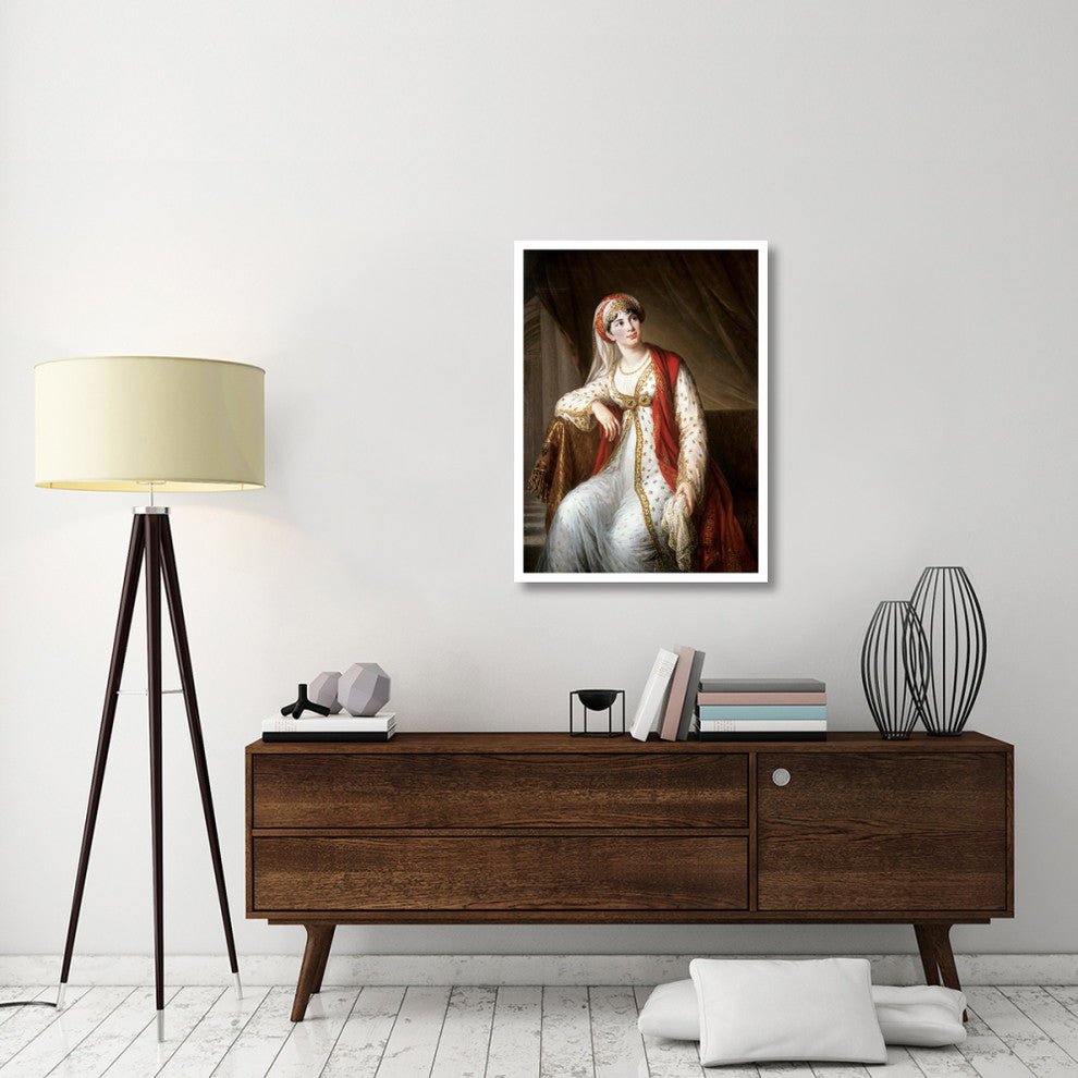 "Portrait of The Opera Singer Grassini" Paper Art, 28"x38"
