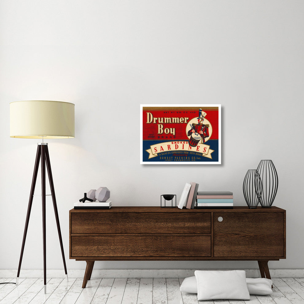 "Drummer Boy Smoked Sardines" Digital Paper Print by Retrolabel, 32"x24"
