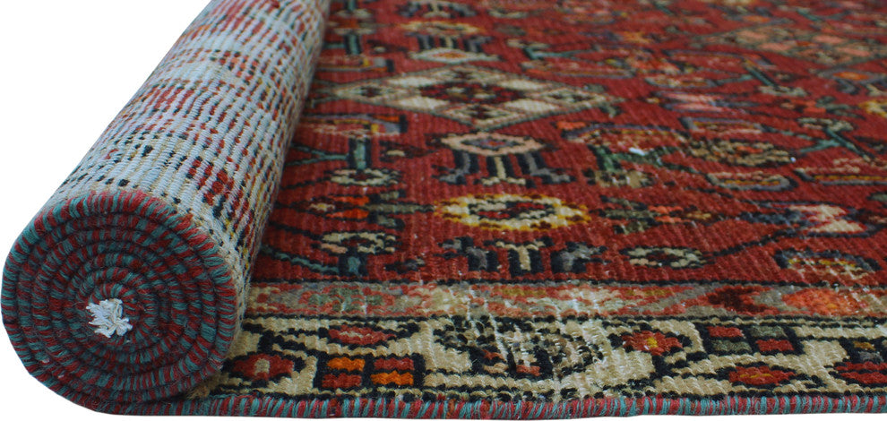 Vintage Distressed Samual Rust Runner, 4'9x9'11
