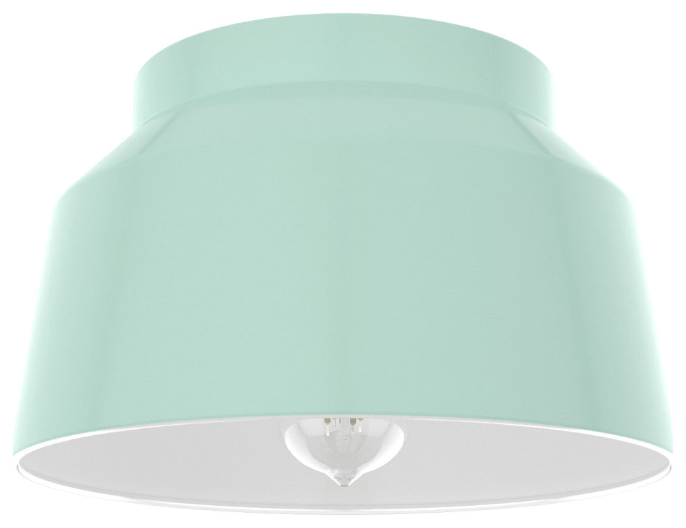 Hunter Cranbrook Mint 1-Light Flush Mount Ceiling-Light Fixture
