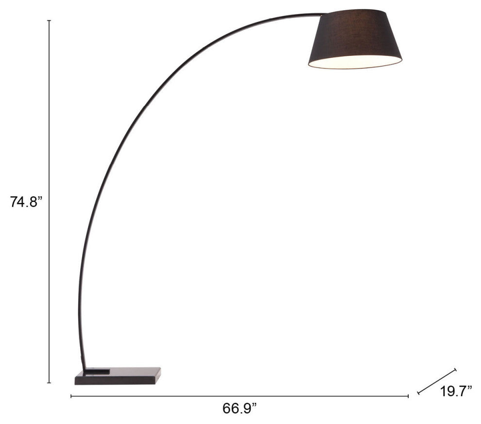 Vortex Floor Lamp Black