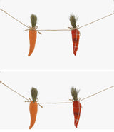 6' Easter Burlap Carrots Garland