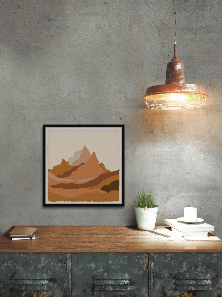 "Never Miss a Moment" Framed Painting Print, 24x24