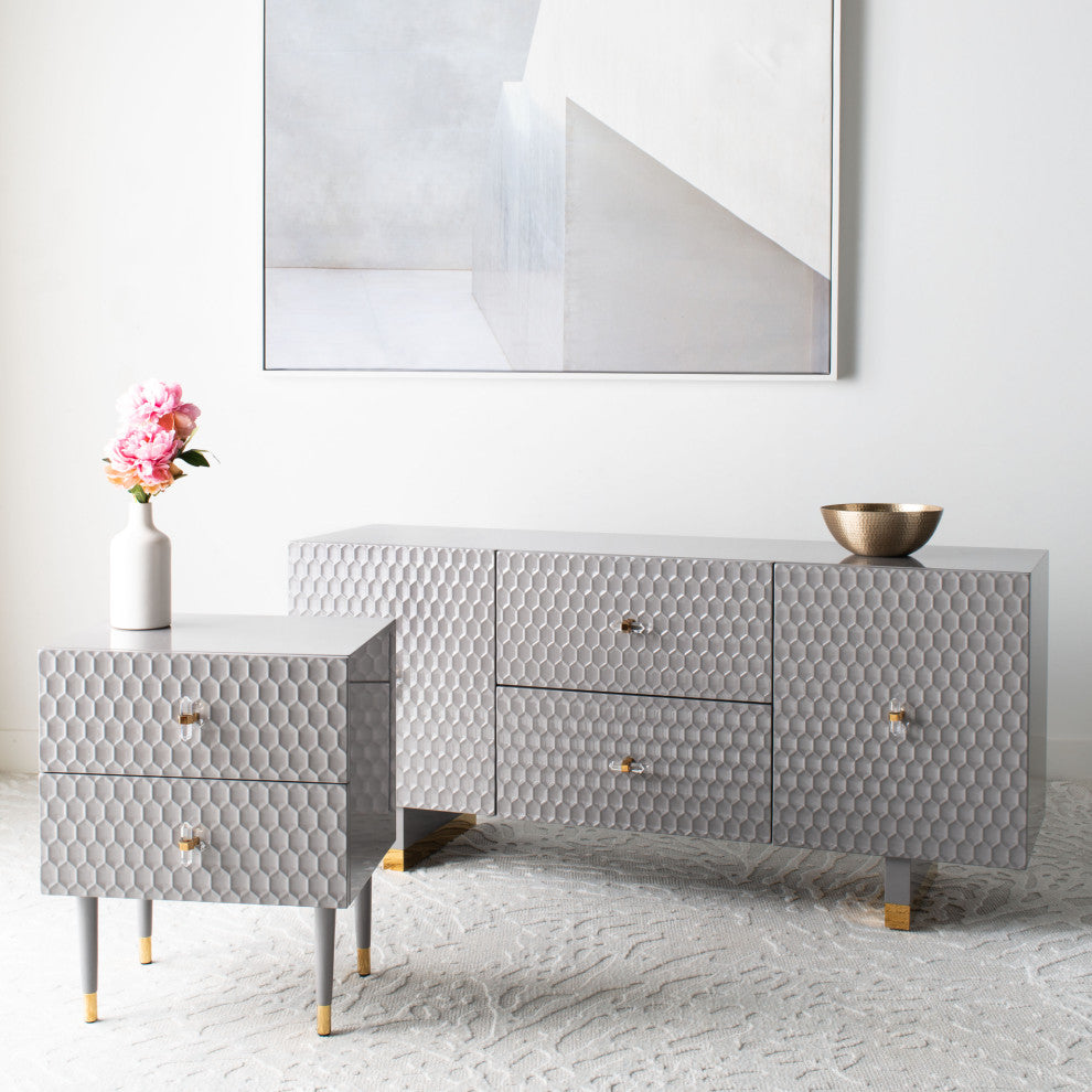 Safavieh Couture Kingsly Sideboard Grey