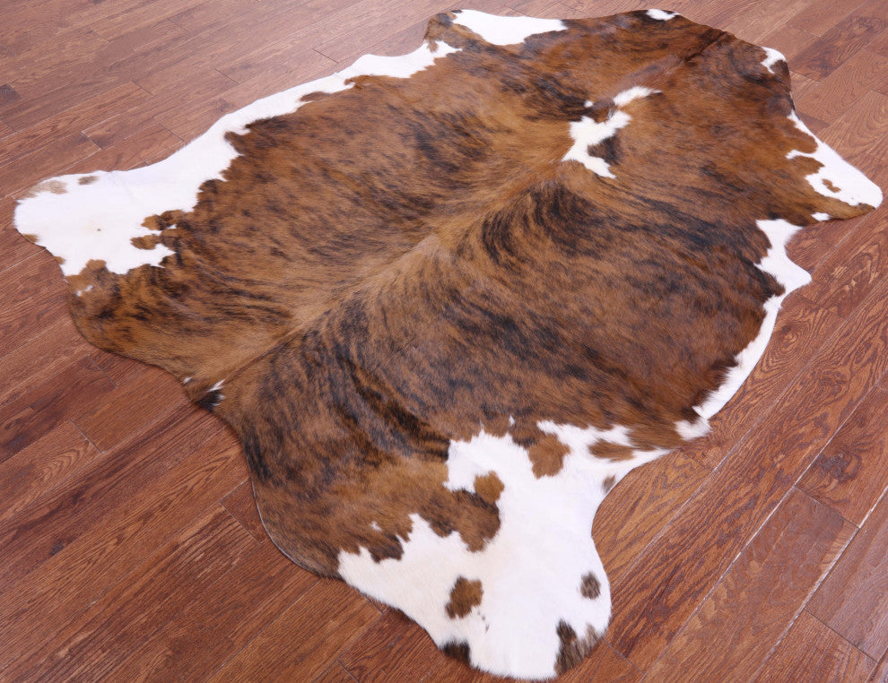7' 1" X 6' 0" Natural Cowhide Rug C1526