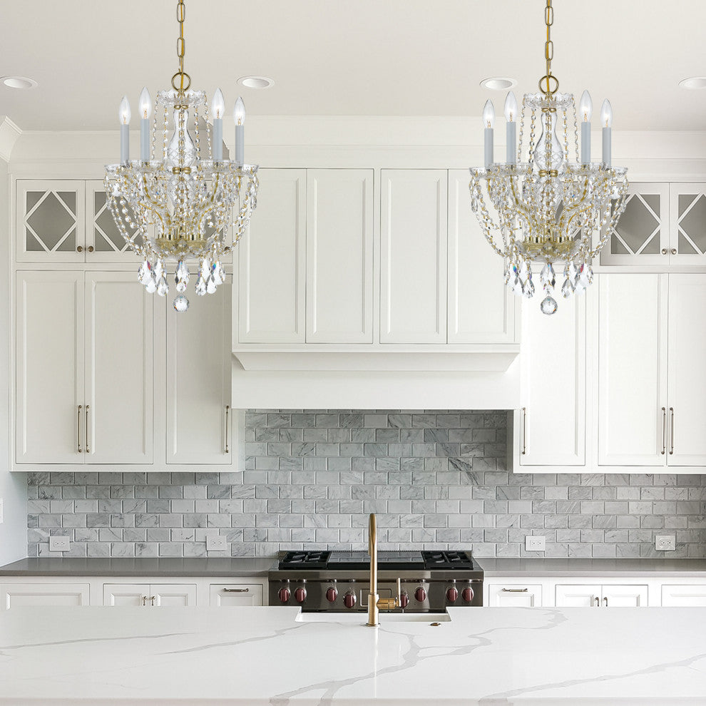 Crystorama Lighting Group 1129-CL-MWP Traditional Crystal 5 Light - Polished