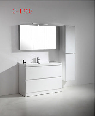 Eviva Glazzy 48" Floor Mount Modern Bathroom Vanity With Single Sink White
