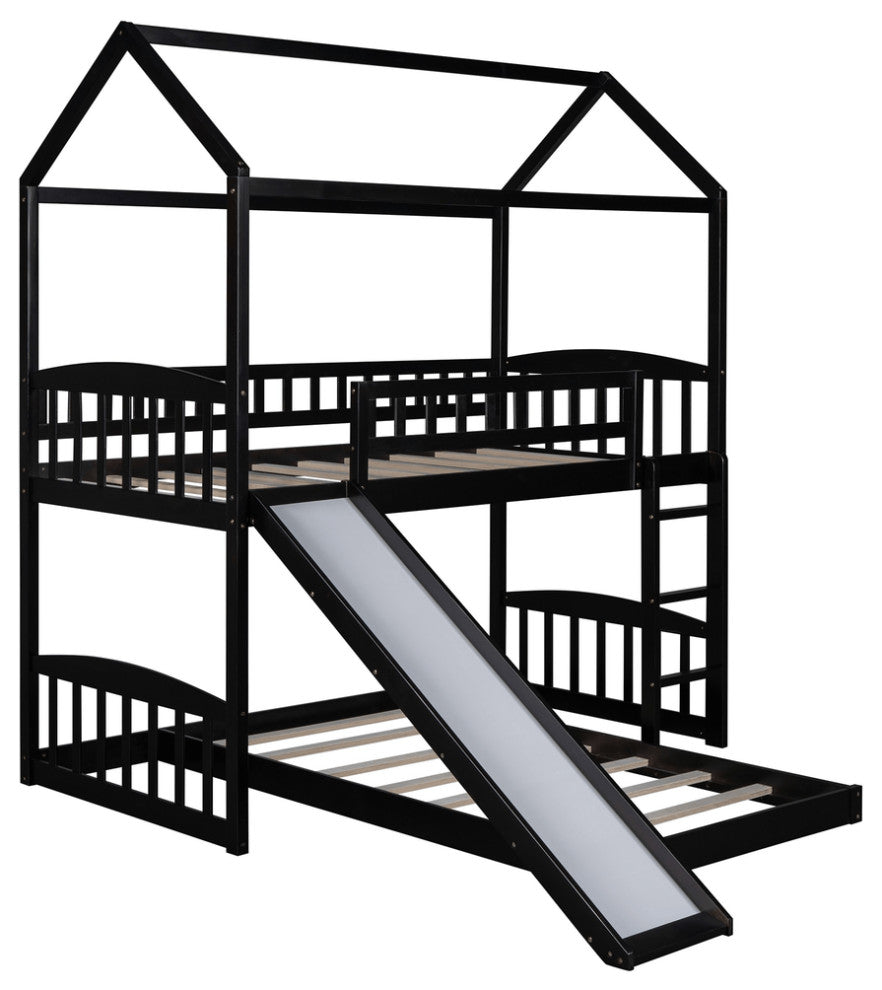 Espresso Full Over Full Contemporary Bunk Bed