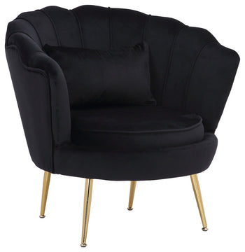 Queen Lounge Chair, Black