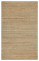 9" x 12" Tan and Seafoam Braided Area Rug