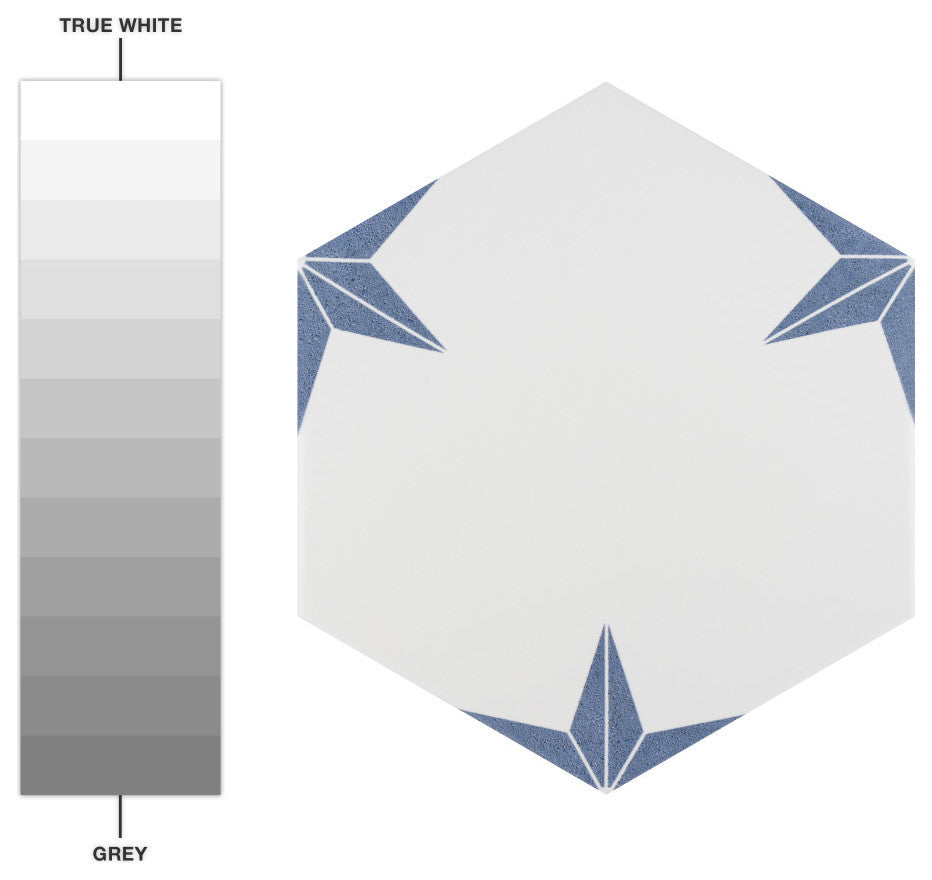 Stella Hex Azul Porcelain Floor and Wall Tile