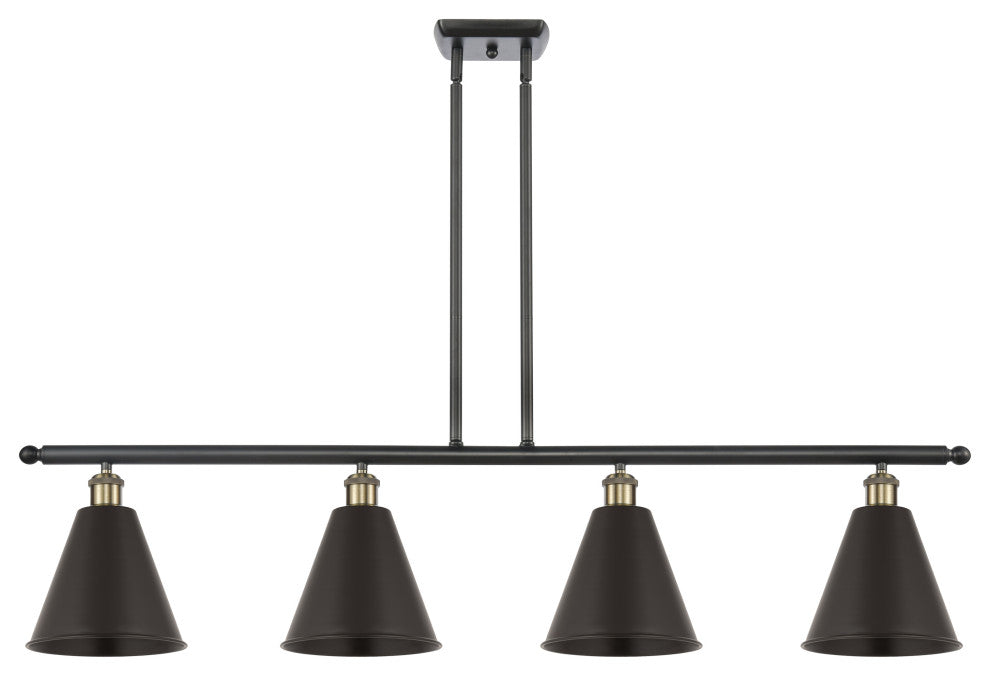 Ballston Cone Island Light, Black Antique Brass, Matte Black