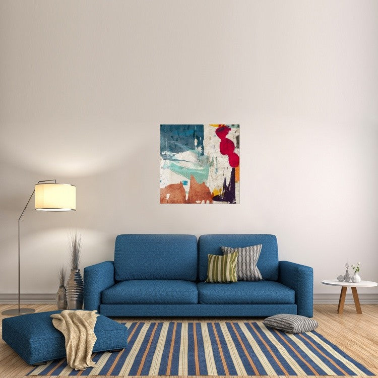 "Colors Royale I" Stretched Canvas Giclee by Anne Munson, 36x36"