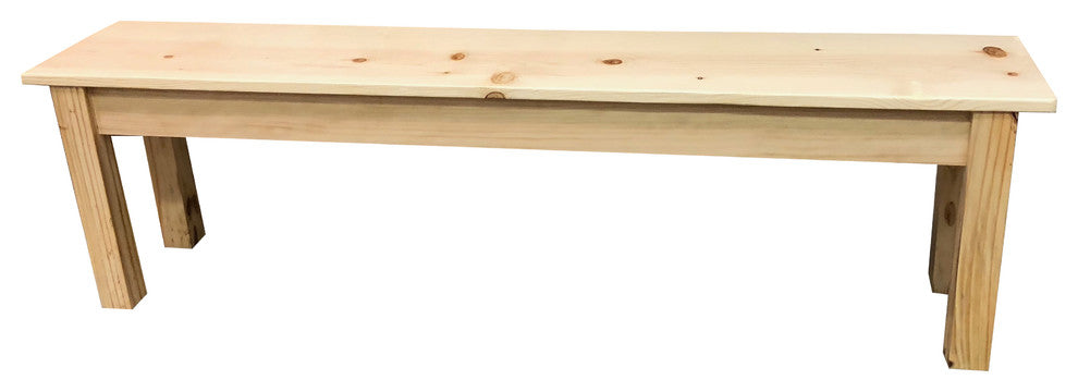 Pine Wood Bench, 66"