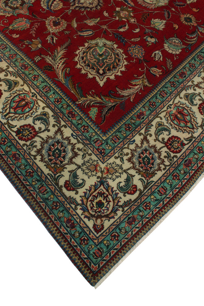 Fine Vintage Distressed Tyler Red Rug