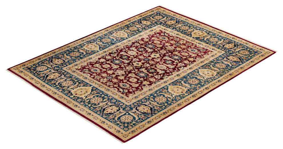Mogul, One-of-a-Kind Hand-Knotted Area Rug Red, 8' 2" x 10' 5"