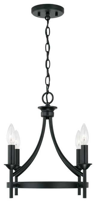 Capital Lighting Peyton 4-Light Semi Flush 242041MB Matte Black