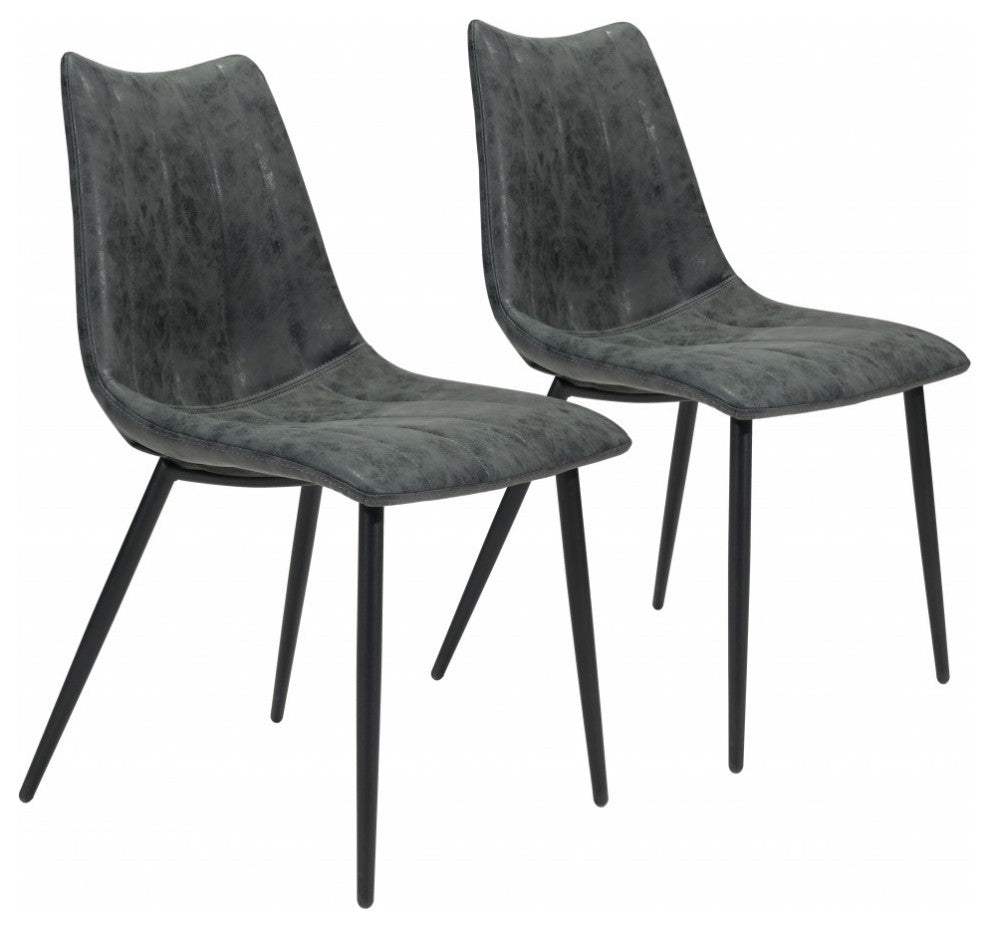 Norwich Dining Chair, Set of 2 Vintage Black