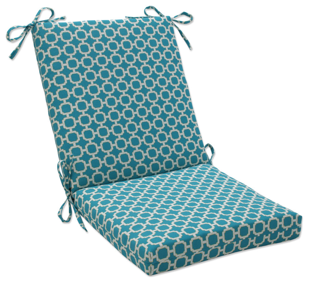Hockley Squared Corners Chair Cushion, Teal