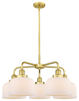 Innovations Cone 5 26" Chandelier Satin Gold