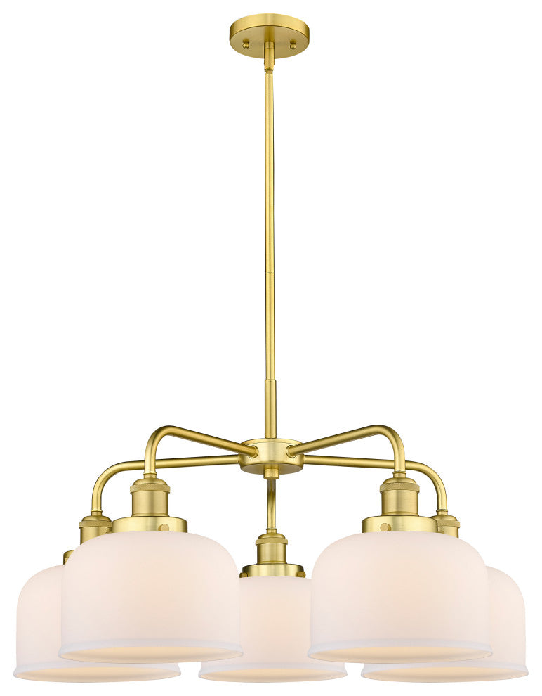 Innovations Cone 5 26" Chandelier Satin Gold