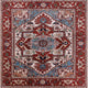 Ahgly Company Indoor Square Mid-Century Modern Area Rugs, 7' Square