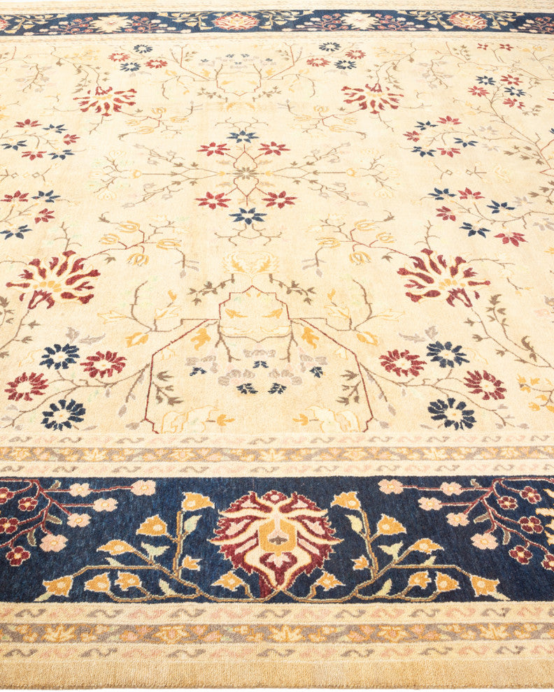 Mogul, One-of-a-Kind Hand-Knotted Area Rug Yellow, 9'3"x12'1"