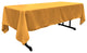 LA Linen Rectangular  Polyester Poplin Tablecloth, Gold, 60"x126"