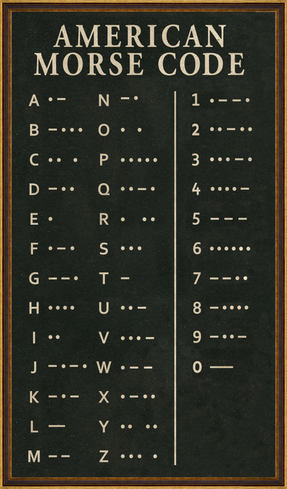 Morse Code, Giclee Reproduction Artwork