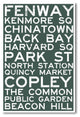 Boston Signs - NEW World Travel Massachusetts Train Poster