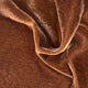 Stella Faux Silk Velvet Bedspread Set, 3PC, Copper Brown, Twin