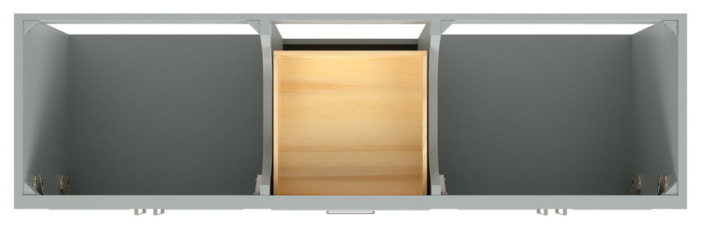 Ariel Stafford 72" Double Sink Bathroom Vanity Base, Gray