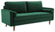 Valour Performance Velvet Sofa EEI-3764-GRN