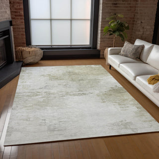 Machine Washable Indoor/Outdoor Chantille ACN595 Ivory 3' x 5' Rug