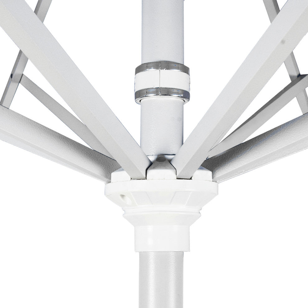 9' Aluminum Umbrella Push Tilt, Sunbrella, Astoria Lagoon