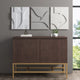 Martha Stewart Elements Neutral Geometric Carved Wall Decor 3-Piece Set, Grey