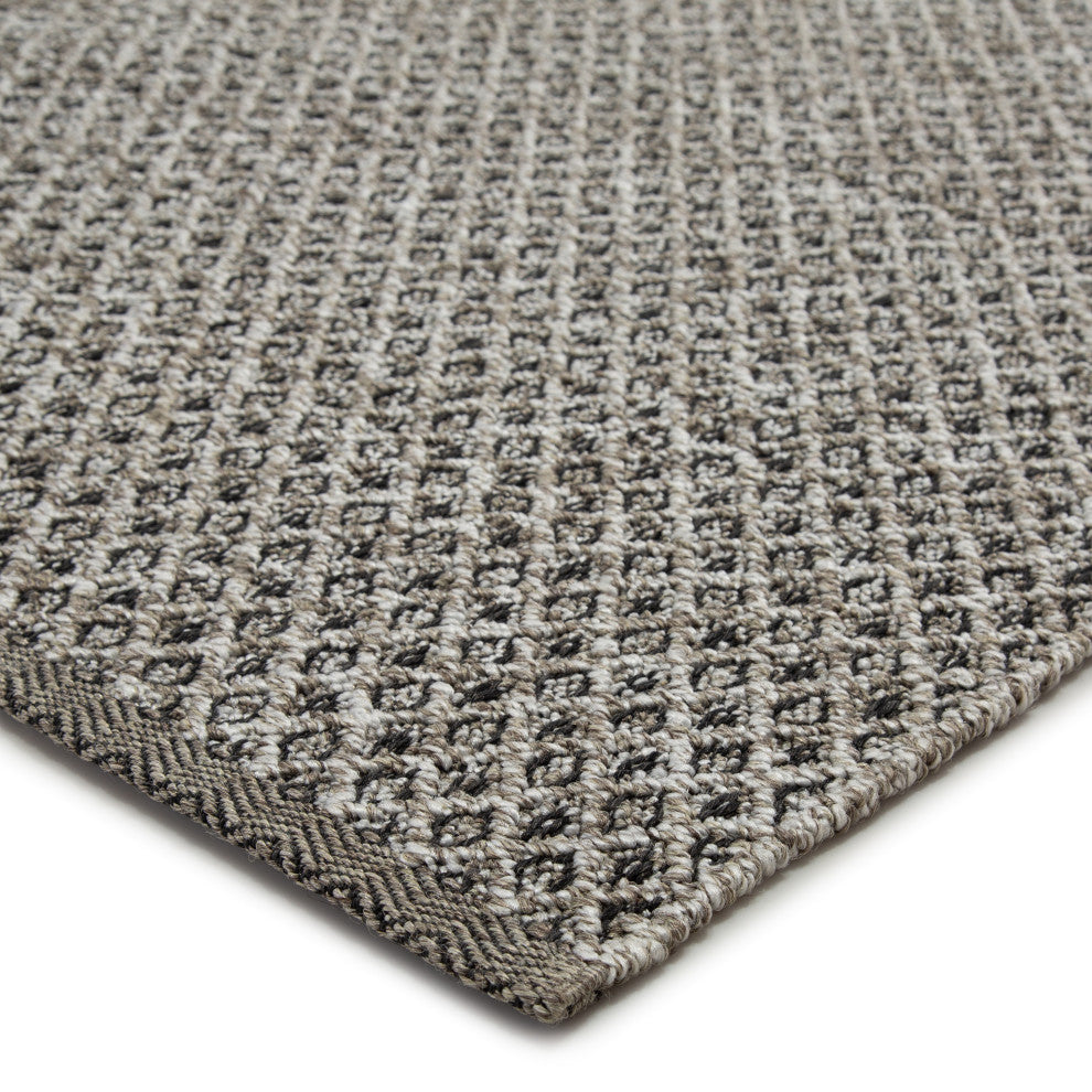 Jaipur Living Foster Indoor/ Outdoor Trellis Gray/ White Area Rug 12'X15'