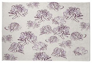 Tumbly Blossom Rug, Purple, 2'x3'