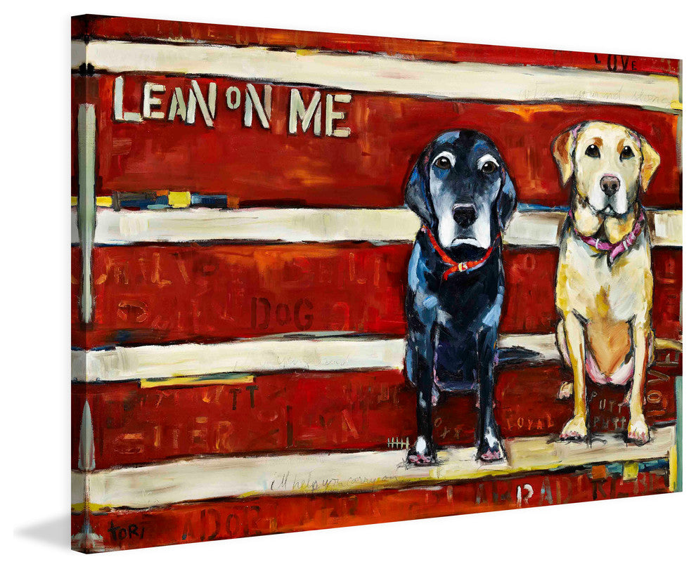 "Lean on Me" Painting Print on Canvas by Tori Campisi