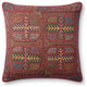 Loloi PLL0106 Berry / Multi 22'' x 22'' Cover, Poly Pillow