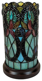Tiffany Style Vintage Accent Table Lamp, 11" Tall