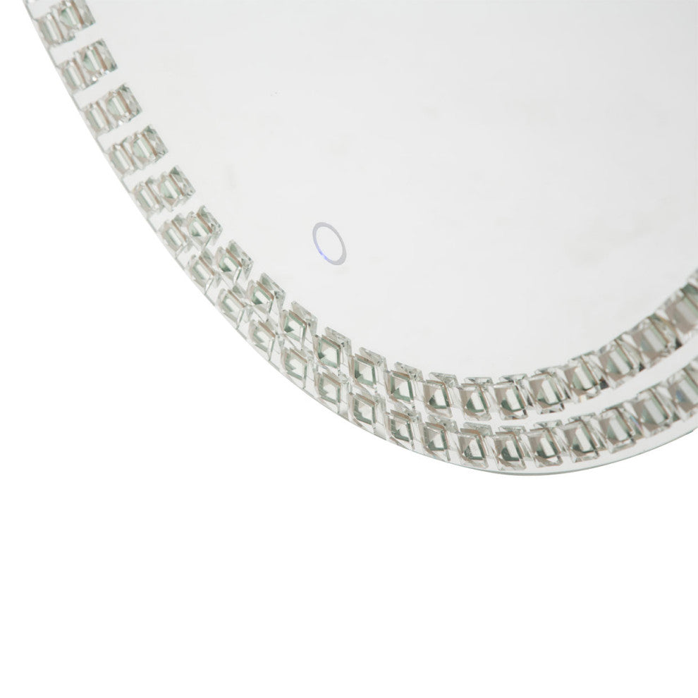 Montreal Lighted Oval Wall Mirror