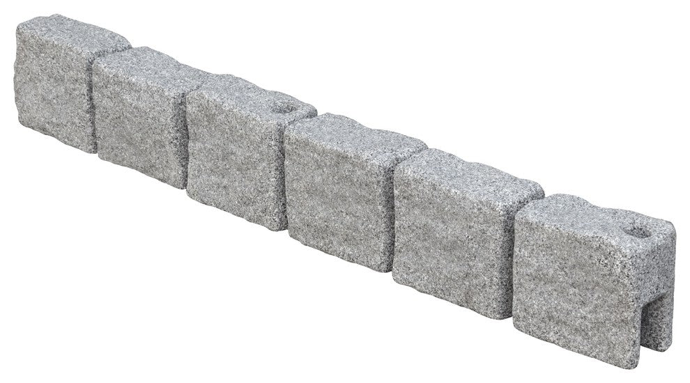 True Form Plastic Flex-Wall Landscape Edging, Greystone