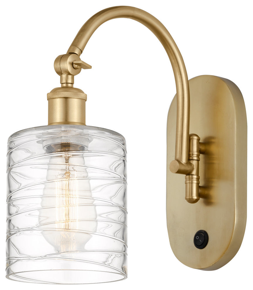Innovations 518-1W-SG-G1113-LED 1 Light 5.3" Sconce, Satin Gold