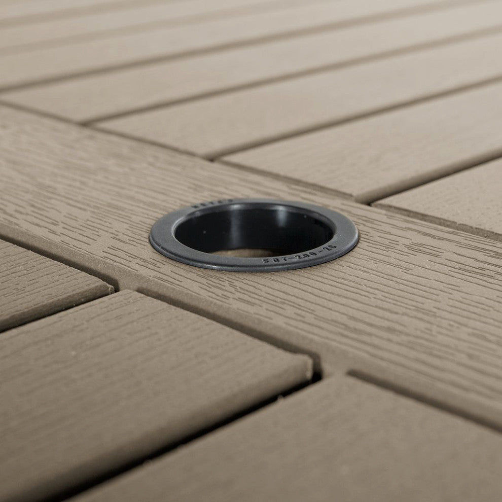 Hamilton 7-Piece Rectangle Counter-Height Dining Set, Woodland Brown