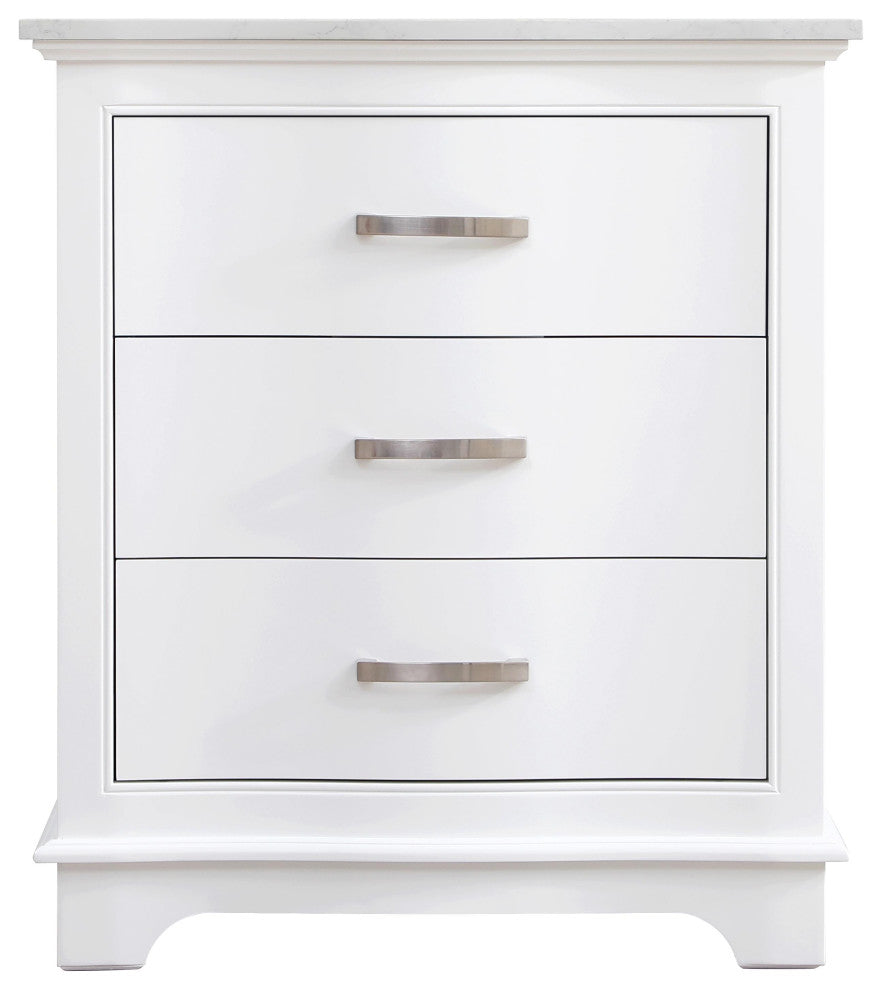 Home Living Knox 30" Single Bathroom Vanity, White