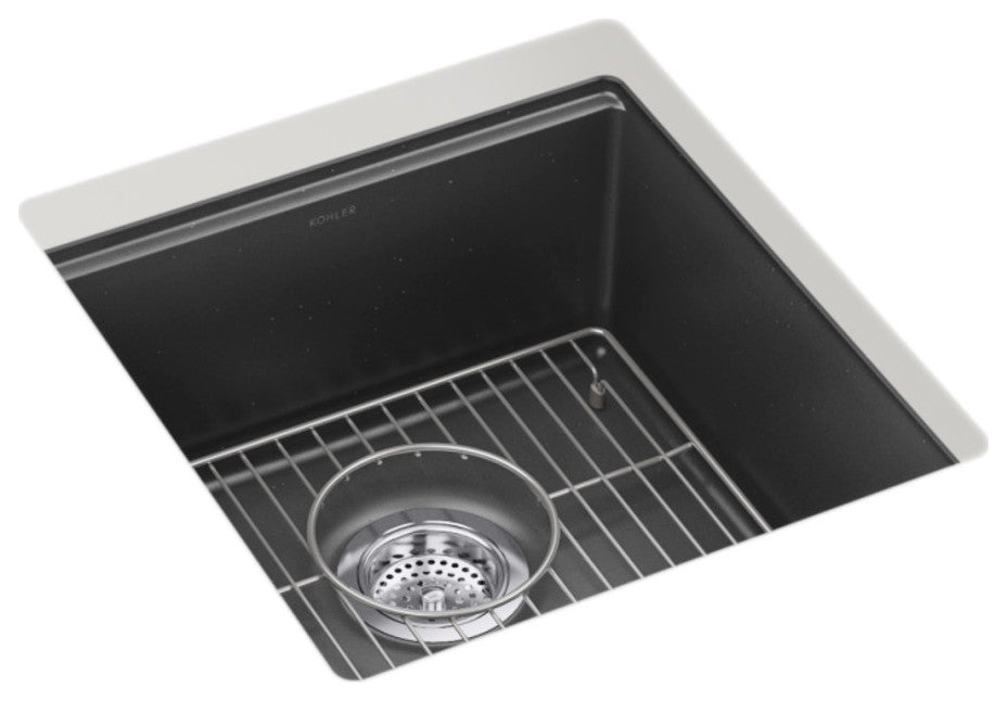 Kohler K-33711 Billings 17-1/2" Undermount Single Basin Stone - Matte Black