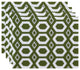 More Hugs And Kisses Geometric Print Placement, Olive, Set of 4