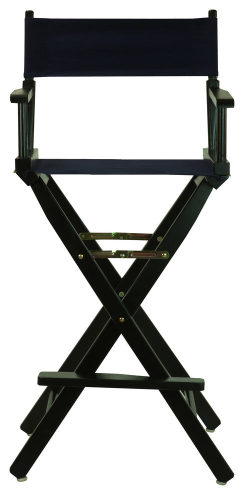 030" Director's Chair Black Frame-Navy Blue Canvas